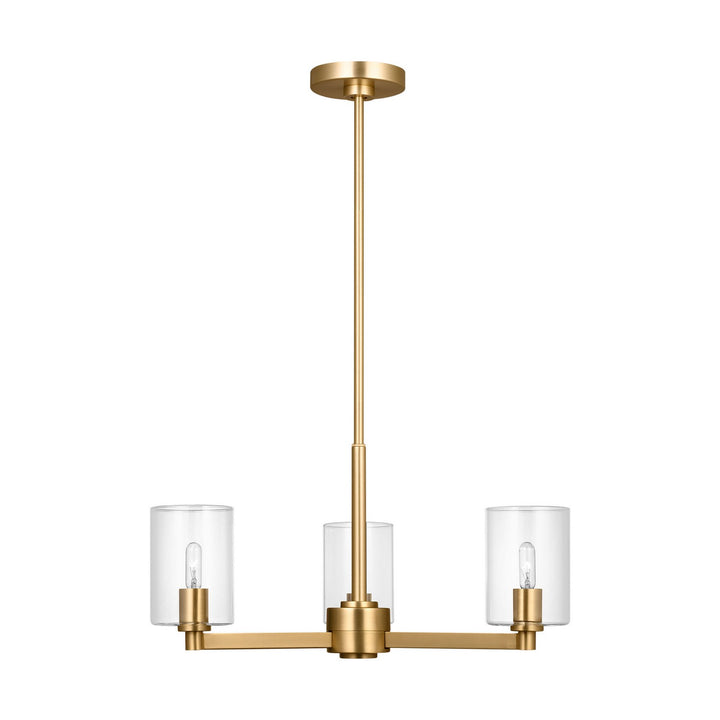 Visual Comfort Studio Canada - 3164203C-848 - Three Light Chandelier - Fullton - Satin Brass