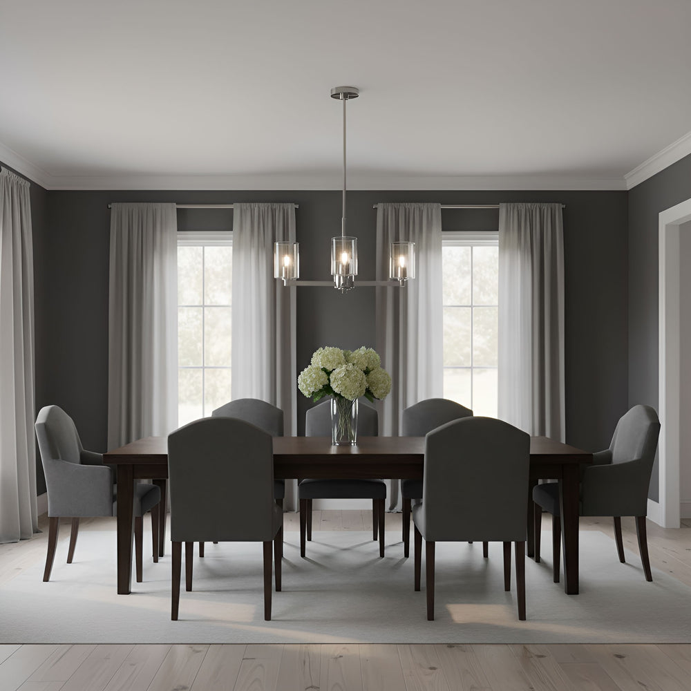 Visual Comfort Studio Canada - 3164203C-962 - Three Light Chandelier - Fullton - Brushed Nickel