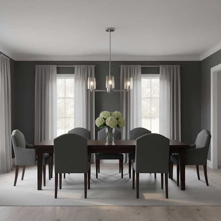 Visual Comfort Studio Canada - 3164203C-962 - Three Light Chandelier - Fullton - Brushed Nickel