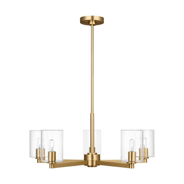 Visual Comfort Studio Canada - 3164205C-848 - Five Light Chandelier - Fullton - Satin Brass