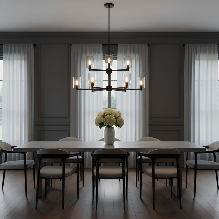 Visual Comfort Studio Canada - 3164209C-112 - Nine Light Chandelier - Fullton - Midnight Black