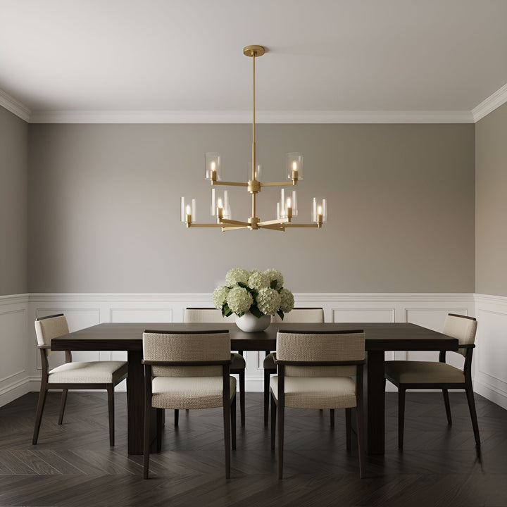 Visual Comfort Studio Canada - 3164209C-848 - Nine Light Chandelier - Fullton - Satin Brass