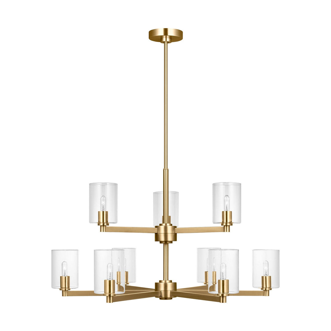 Visual Comfort Studio Canada - 3164209C-848 - Nine Light Chandelier - Fullton - Satin Brass