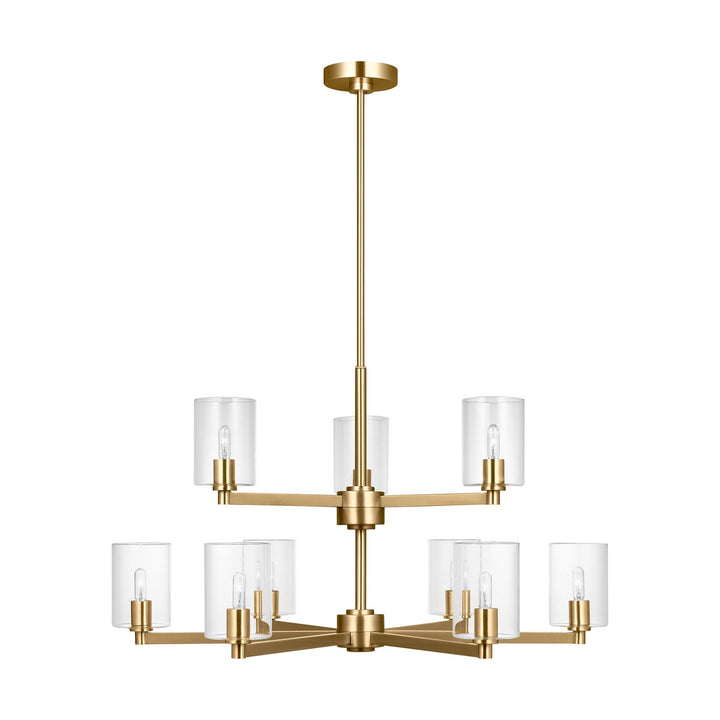 Visual Comfort Studio Canada - 3164209C-848 - Nine Light Chandelier - Fullton - Satin Brass
