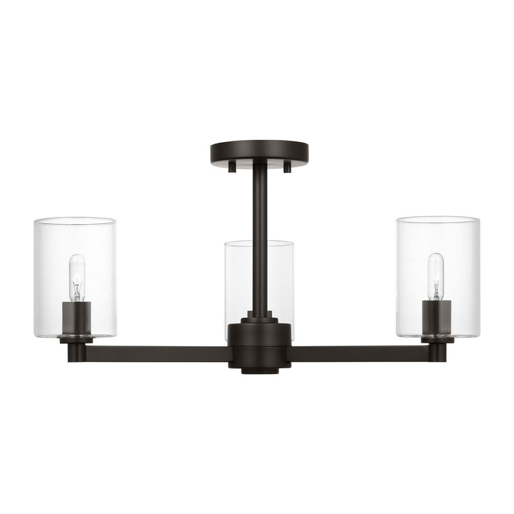 Visual Comfort Studio Canada - 7764203C-112 - Three Light Semi-Flush Mount - Fullton - Midnight Black