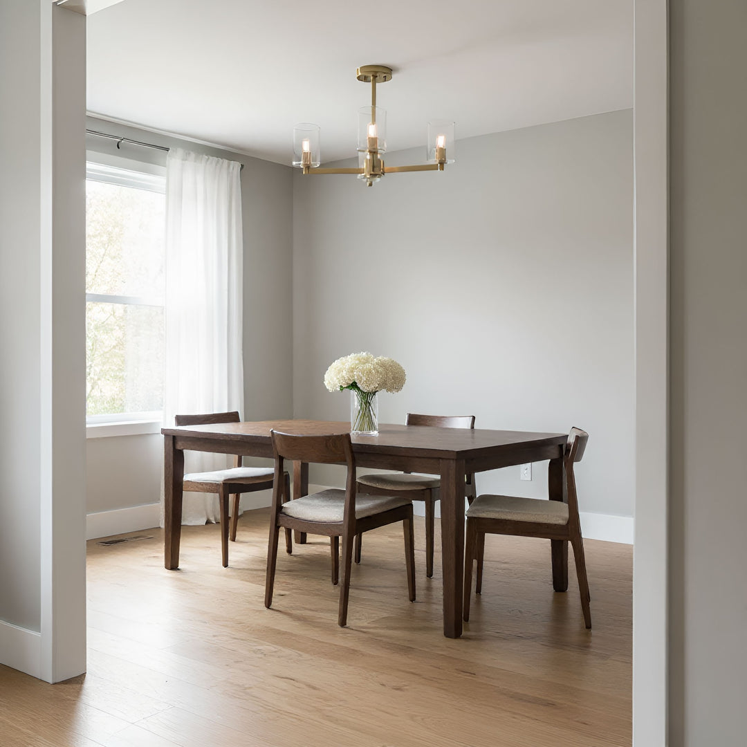 Visual Comfort Studio Canada - 7764203C-848 - Three Light Semi-Flush Mount - Fullton - Satin Brass