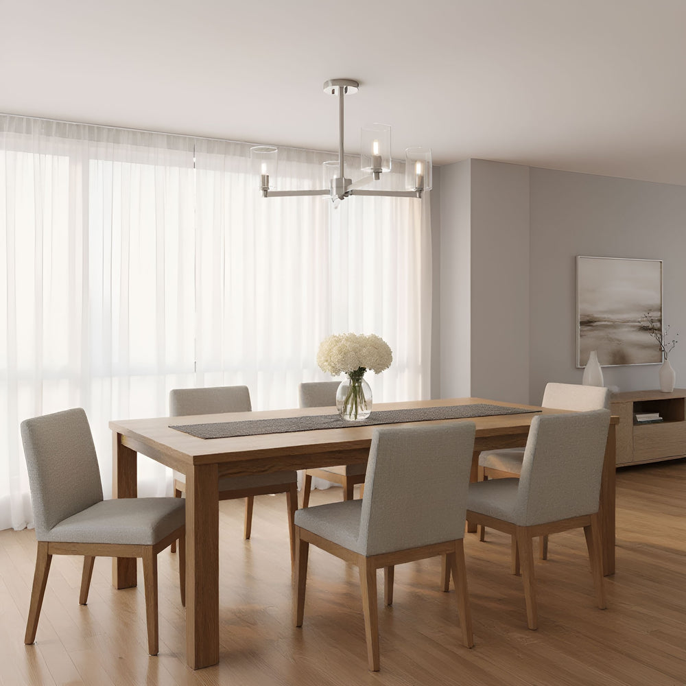 Visual Comfort Studio Canada - 7764203C-962 - Three Light Semi-Flush Mount - Fullton - Brushed Nickel