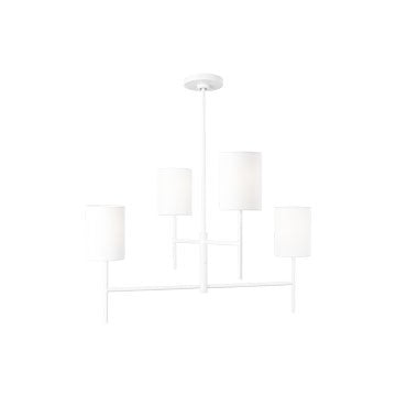 Visual Comfort Studio Canada - BC1024MWT - Four Light Chandelier - Key - Matte White