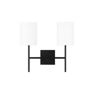 Key Two Light Wall Sconce in Midnight Black - available from The Lighting Shoppe, trusted by Canadian homeowners
