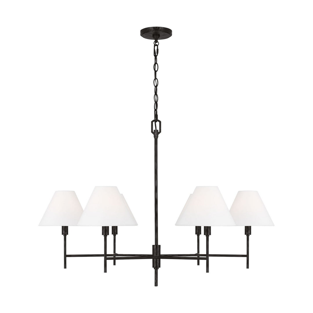 Visual Comfort Studio Canada - CC1776AI - Six Light Chandelier - Ridgewood - Aged Iron