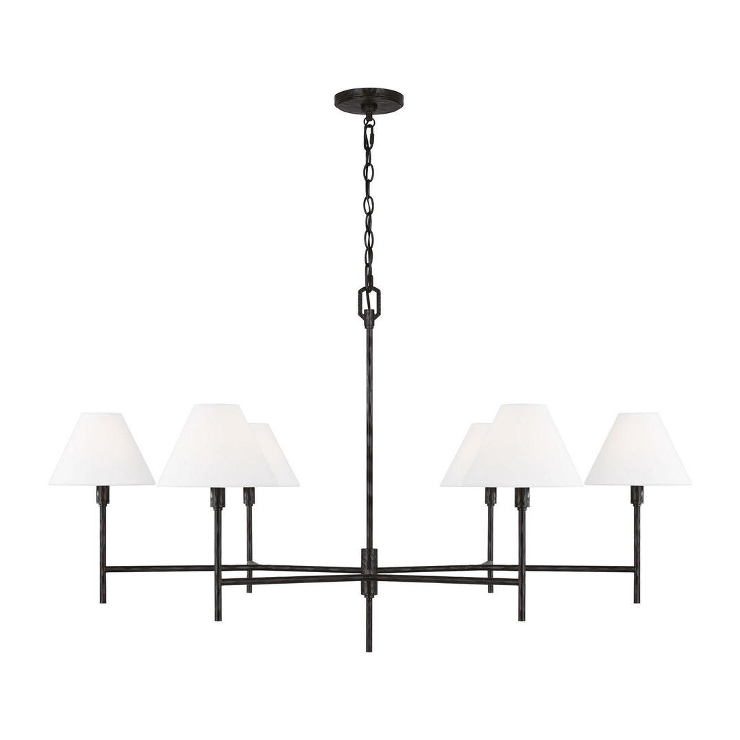 Visual Comfort Studio Canada - CC1786AI - Six Light Chandelier - Ridgewood - Aged Iron