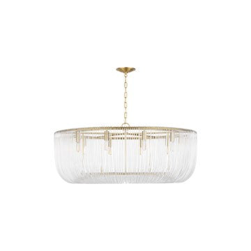 Pierce Ten Light Pendant in Burnished Brass - available from The Lighting Shoppe, trusted by Canadian homeowners