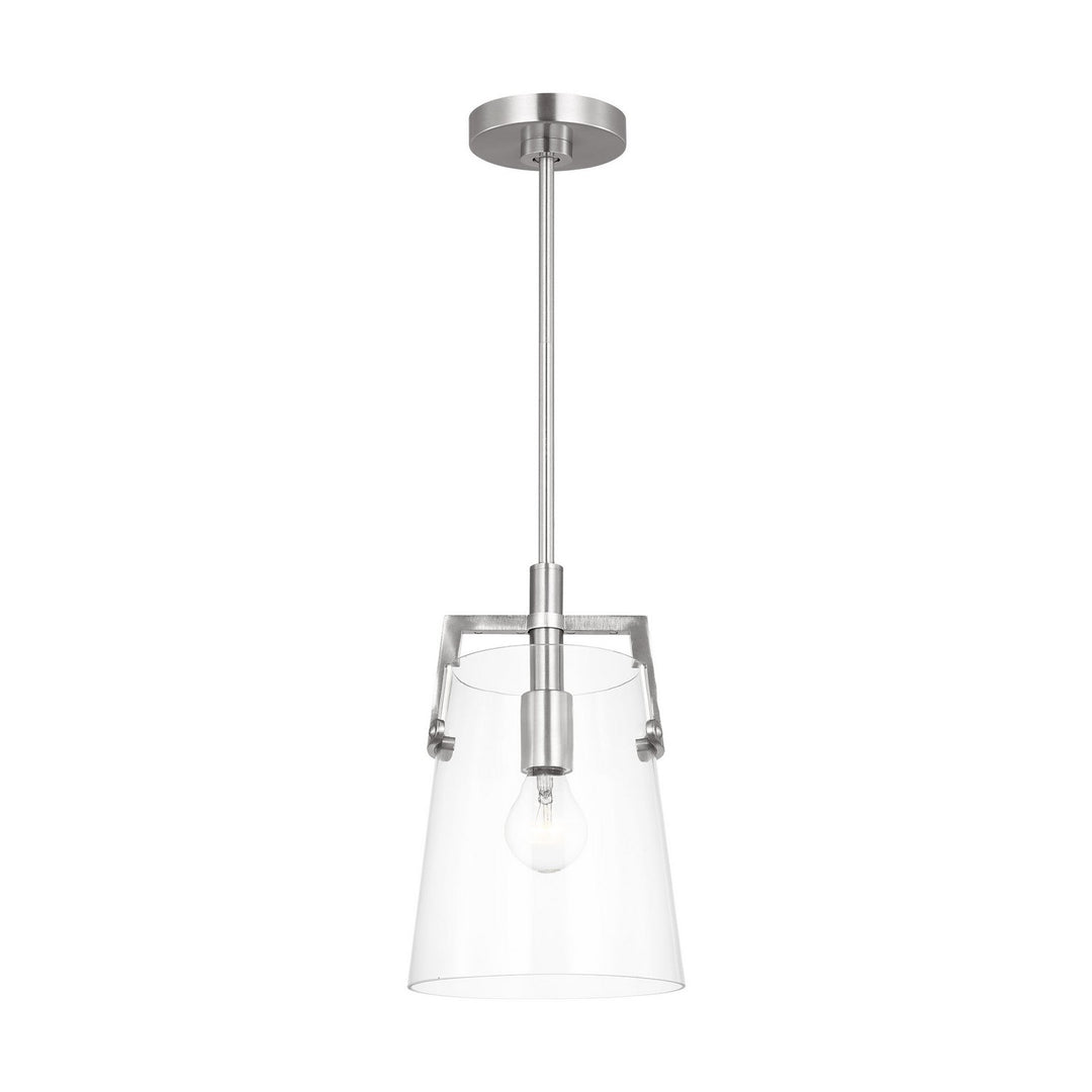Crofton One Light Pendant in Brushed Nickel - available from The Lighting Shoppe, trusted by Canadian homeowners