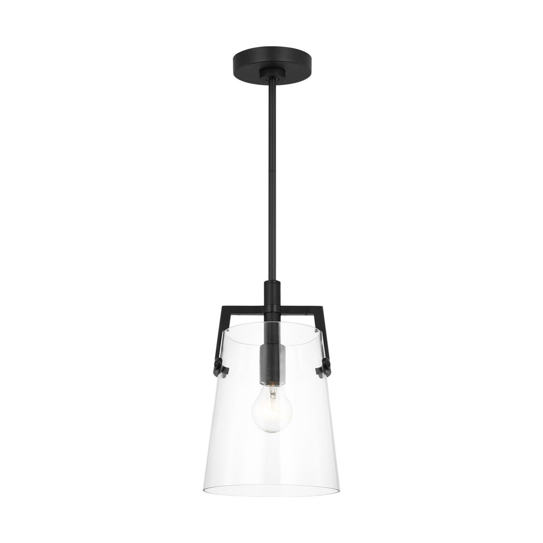 Crofton One Light Pendant in Midnight Black - available from The Lighting Shoppe, trusted by Canadian homeowners