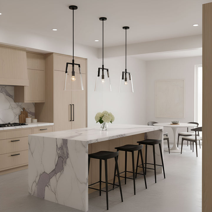 Visual Comfort Studio Canada - DJP1271MBK - One Light Pendant - Crofton - Midnight Black