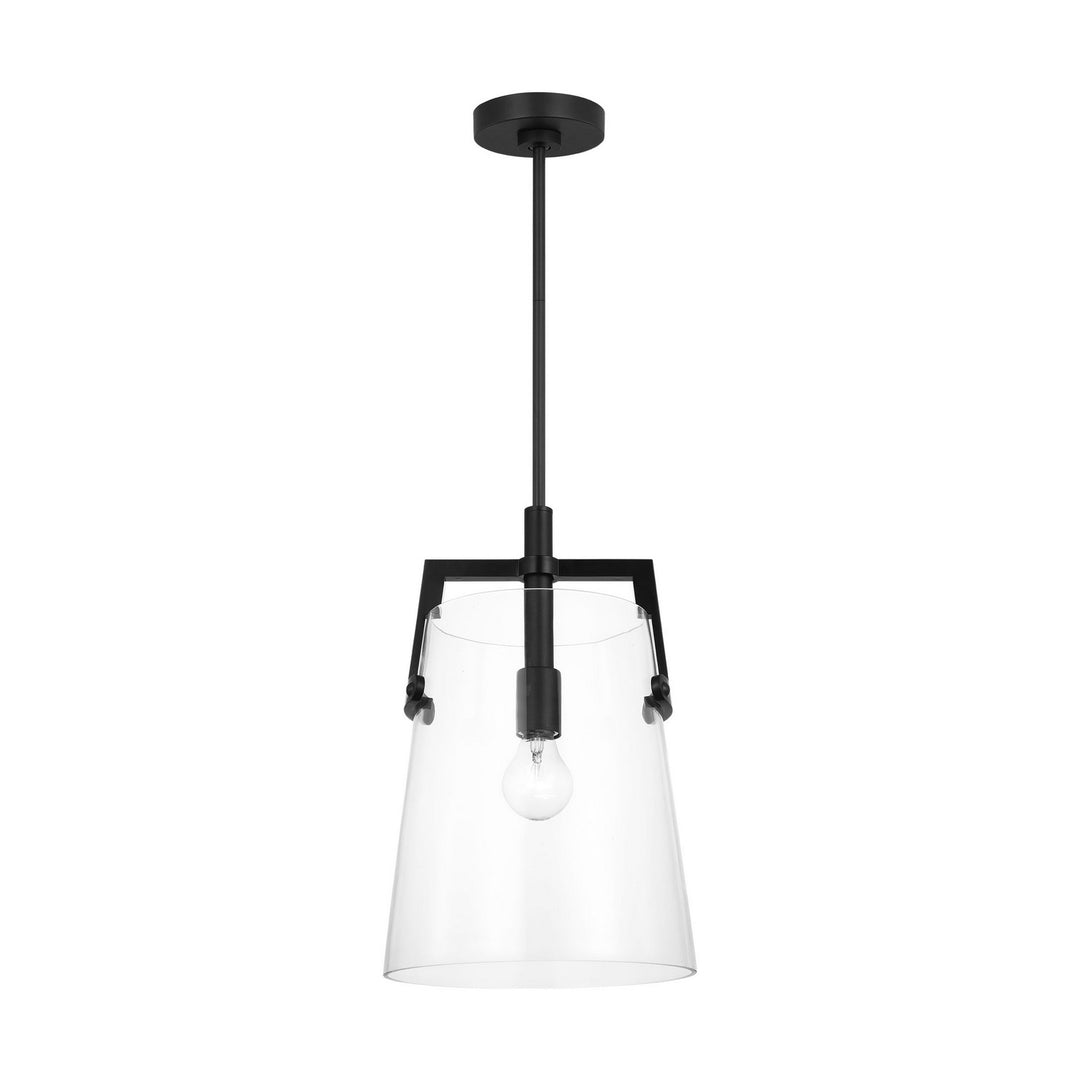 Crofton One Light Pendant in Midnight Black - available from The Lighting Shoppe, trusted by Canadian homeowners