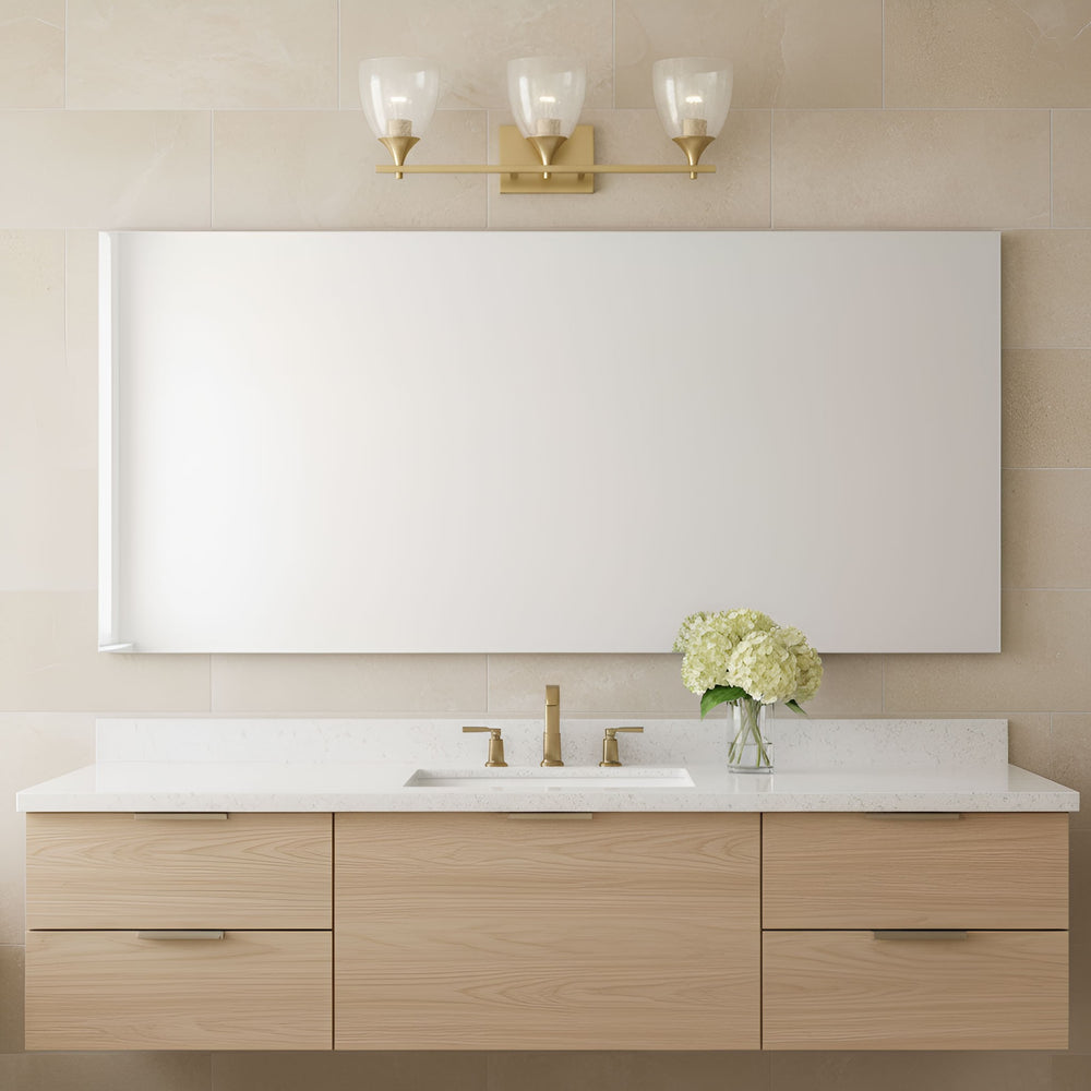 Visual Comfort Studio Canada - DJV1023SBCKG - Three Light Vanity - Toffino - Satin Brass
