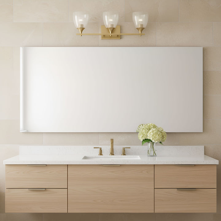 Visual Comfort Studio Canada - DJV1023SBCKG - Three Light Vanity - Toffino - Satin Brass