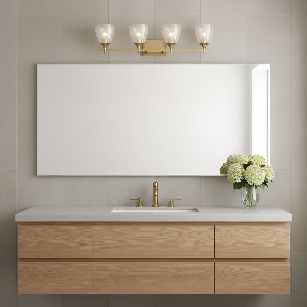 Visual Comfort Studio Canada - DJV1024SBCKG - Four Light Vanity - Toffino - Satin Brass