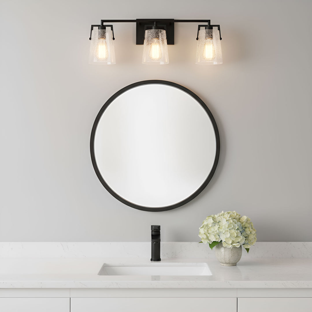 Visual Comfort Studio Canada - DJV1033MBKCKG - Three Light Vanity - Crofton - Midnight Black