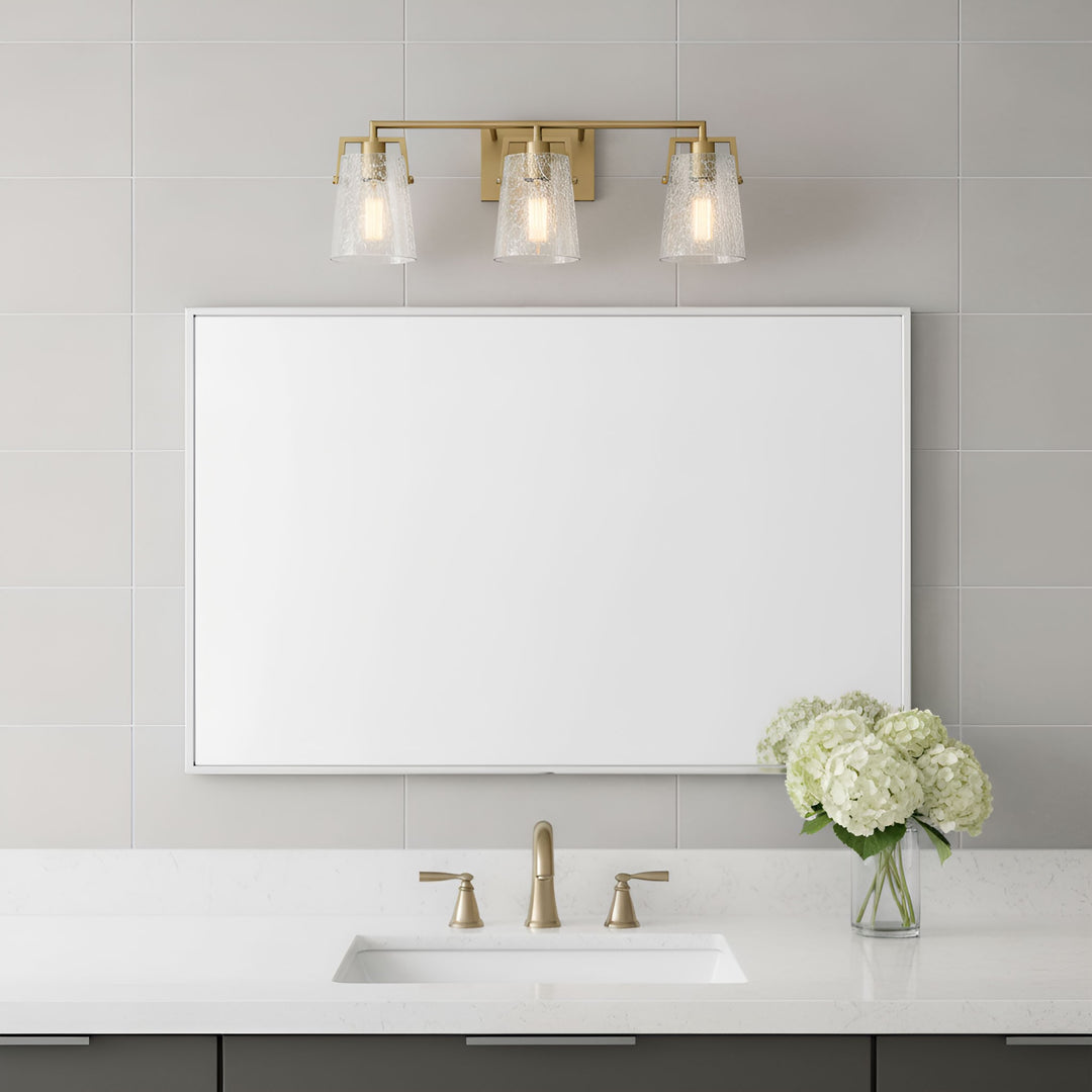 Visual Comfort Studio Canada - DJV1033SBCKG - Three Light Vanity - Crofton - Satin Brass