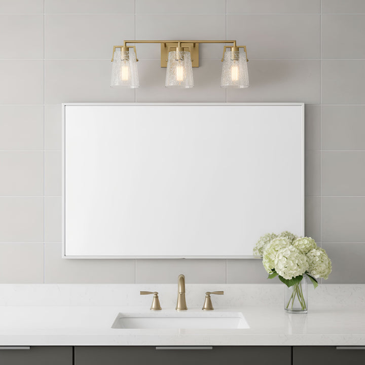 Visual Comfort Studio Canada - DJV1033SBCKG - Three Light Vanity - Crofton - Satin Brass