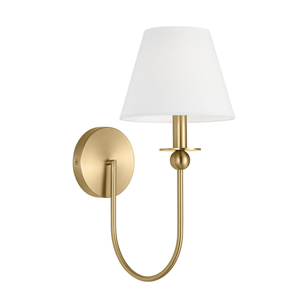 Elsay One Light Wall Sconce in Satin Brass - available from The Lighting Shoppe, trusted by Canadian homeowners