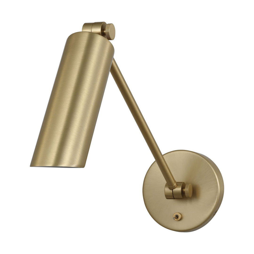 Frasar One Light Wall Sconce in Satin Brass - available from The Lighting Shoppe, trusted by Canadian homeowners