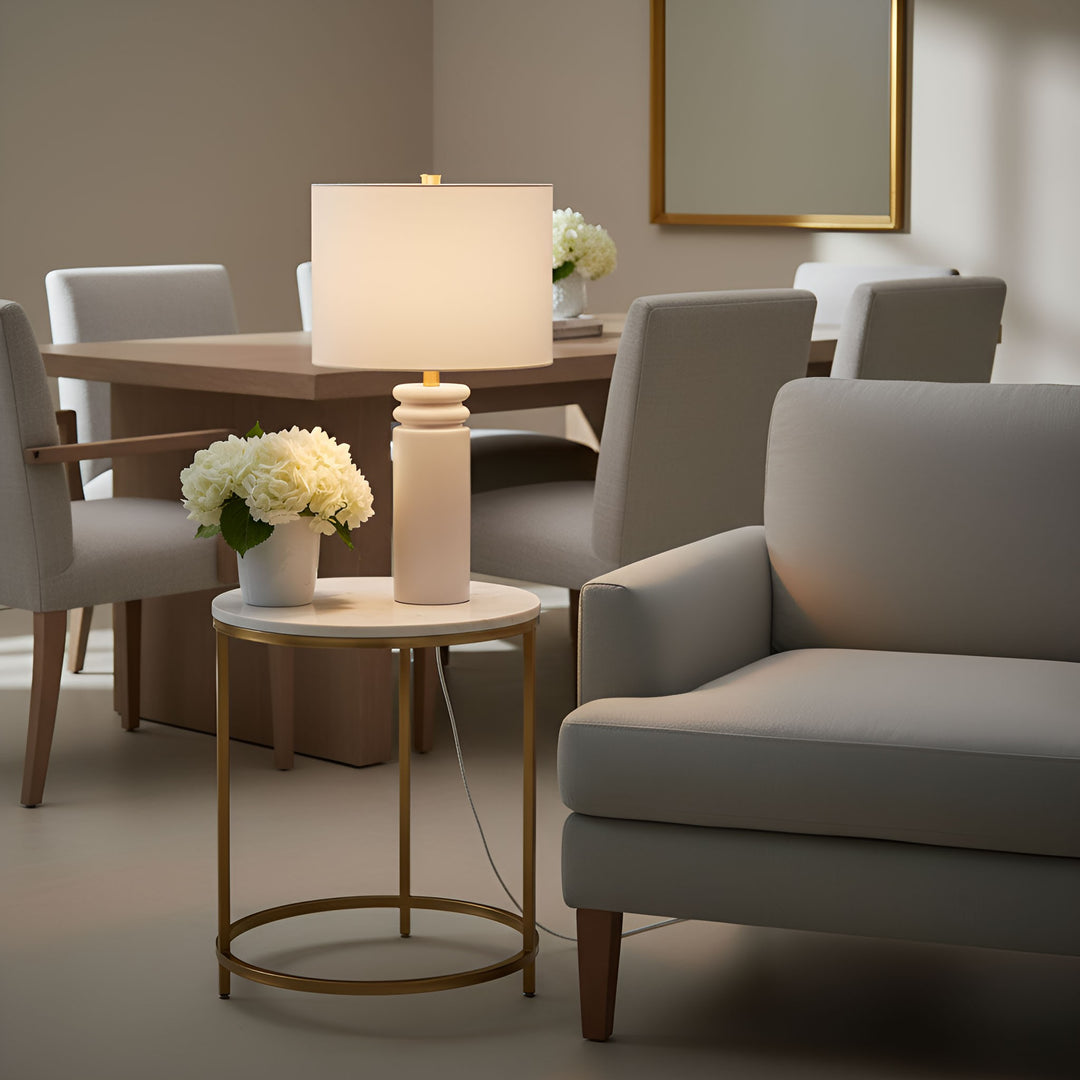 Visual Comfort Studio Canada - ET1541GWH - One Light Table Lamp - Feikudo - Glossy White