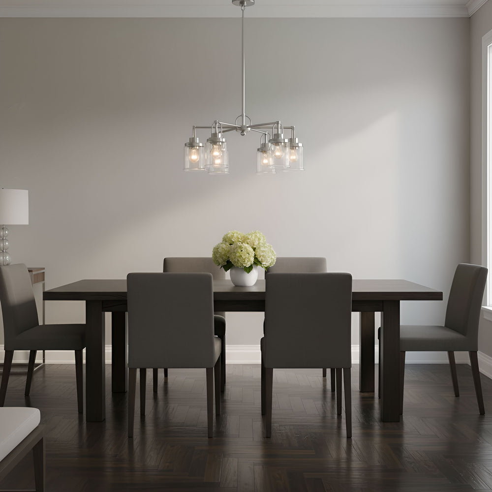 Visual Comfort Studio Canada - GLC1175BS - Five Light Chandelier - Anders - Brushed Nickel