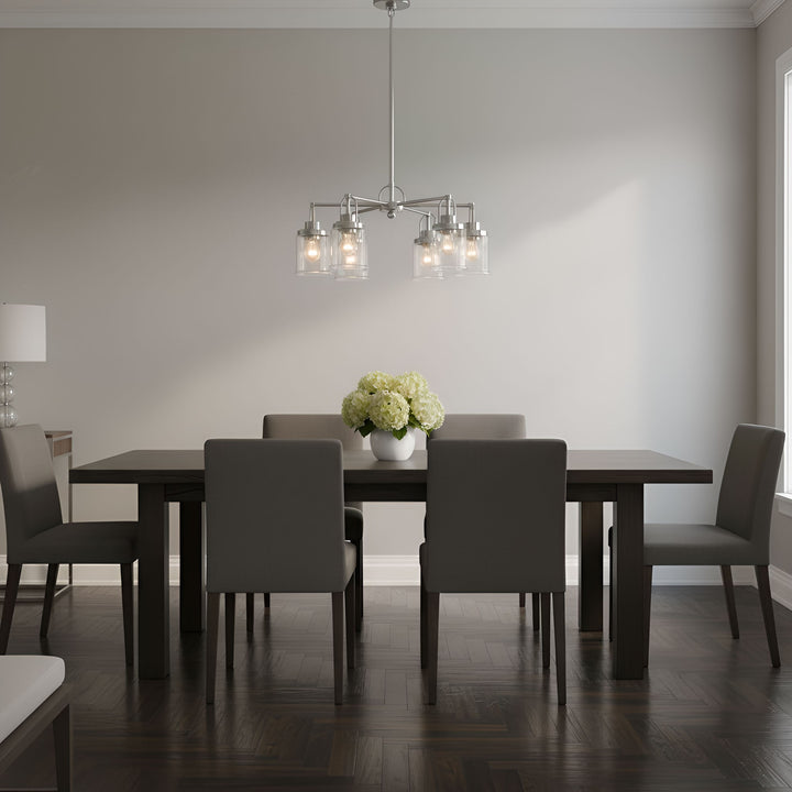 Visual Comfort Studio Canada - GLC1175BS - Five Light Chandelier - Anders - Brushed Nickel
