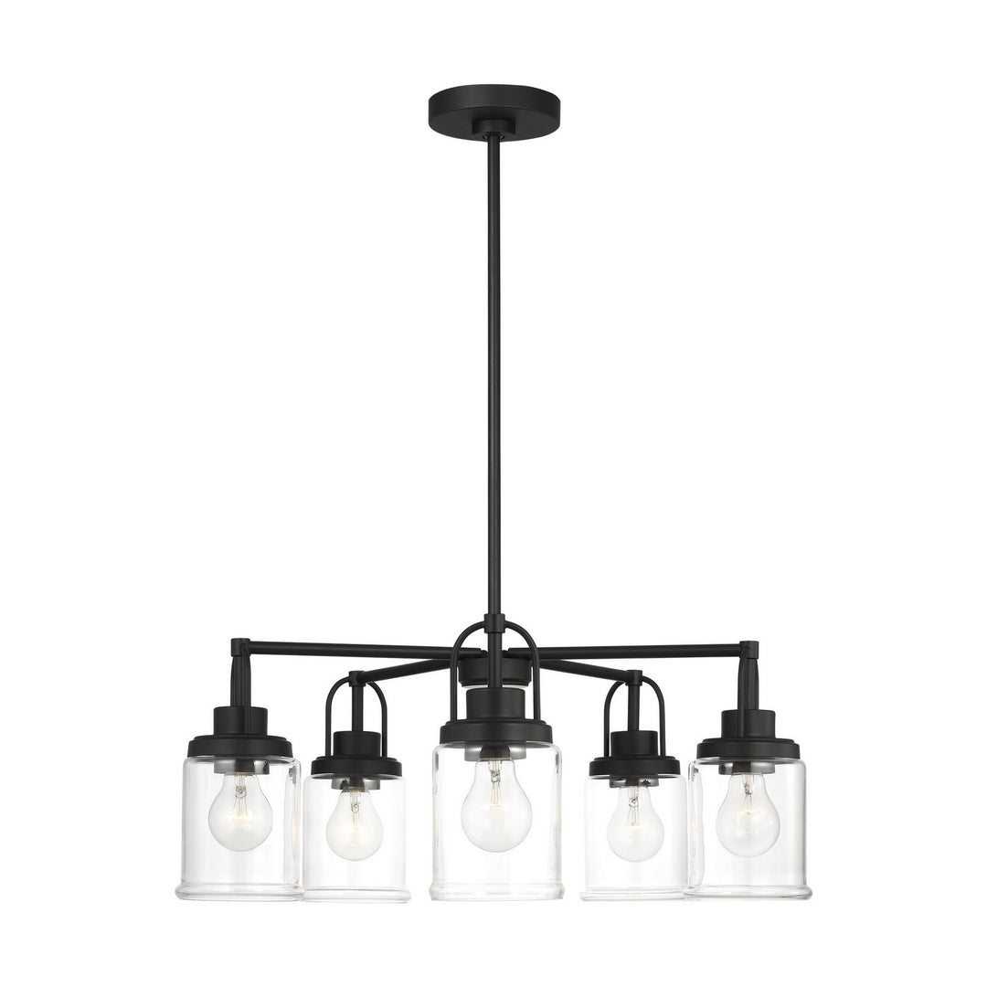 Visual Comfort Studio Canada - GLC1175MBK - Five Light Chandelier - Anders - Midnight Black