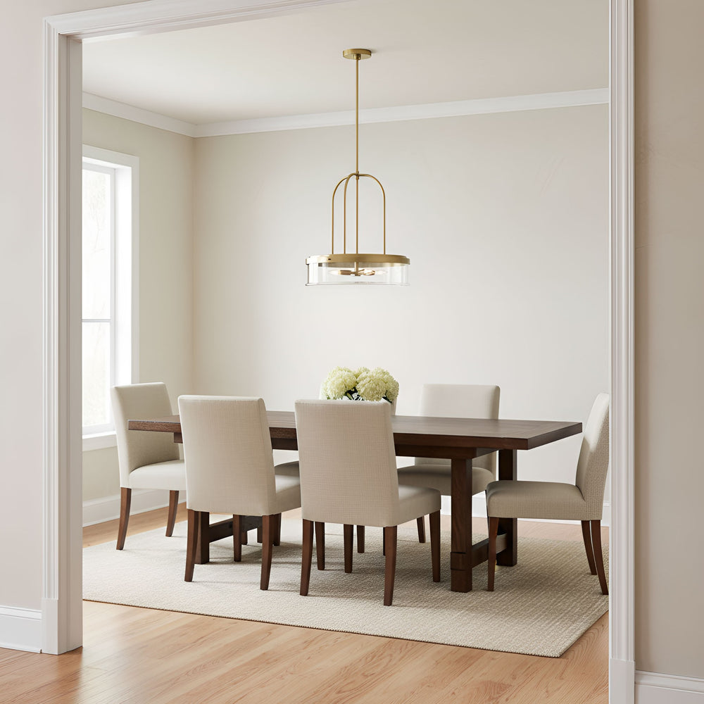 Visual Comfort Studio Canada - GLP1064SB - Four Light Pendant - Anders - Satin Brass