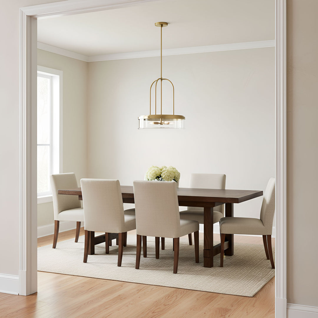 Visual Comfort Studio Canada - GLP1064SB - Four Light Pendant - Anders - Satin Brass
