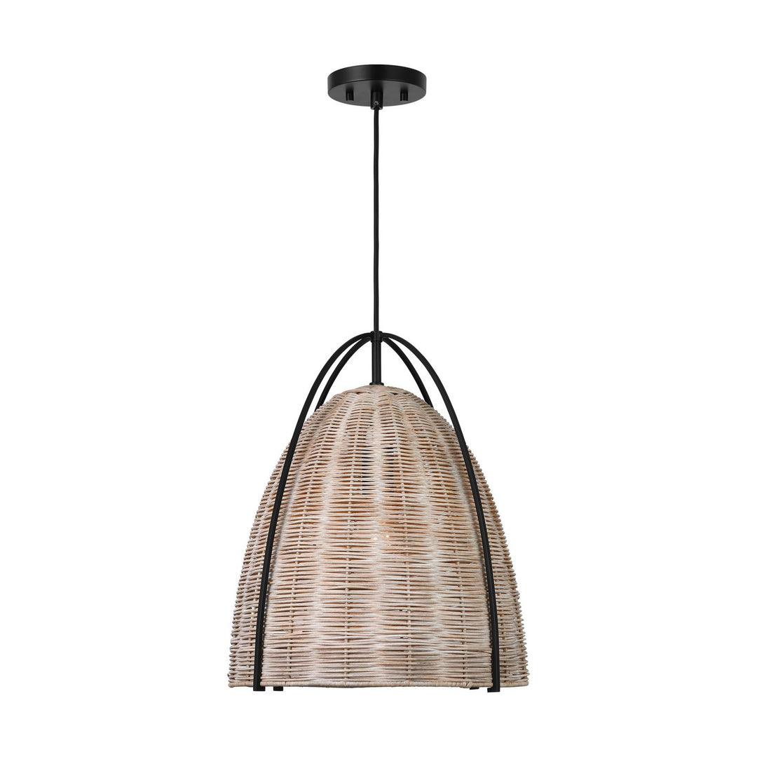 Norman One Light Pendant in Ash Wicker - available from The Lighting Shoppe, trusted by Canadian homeowners