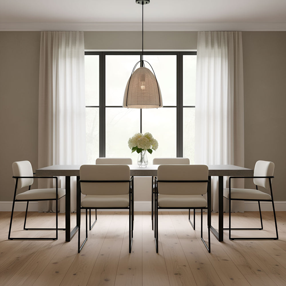 Visual Comfort Studio Canada - GLP1081MBK-ASW - One Light Pendant - Norman - Ash Wicker