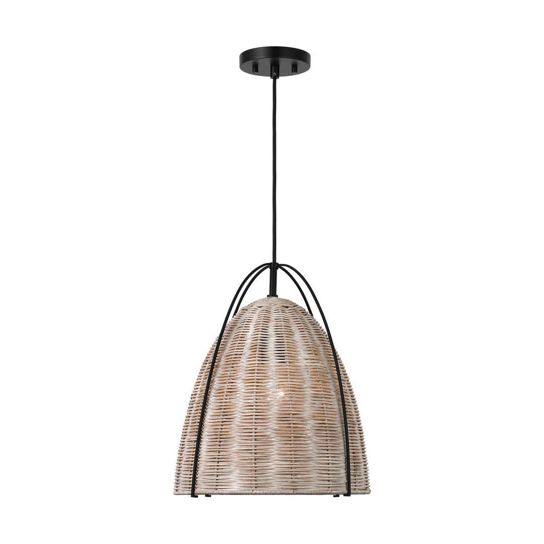 Norman One Light Pendant in Ash Wicker - available from The Lighting Shoppe, trusted by Canadian homeowners