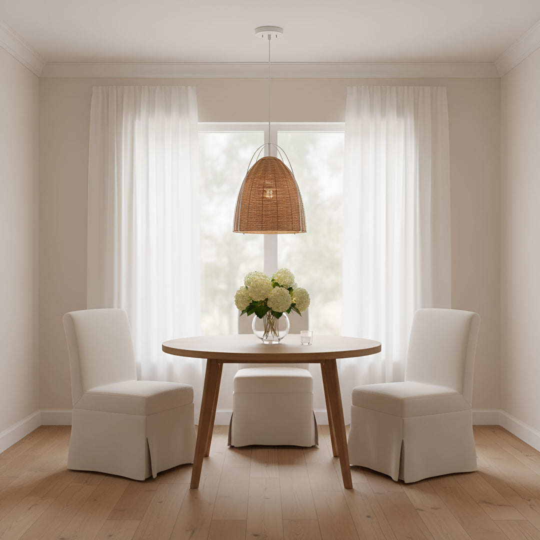 Visual Comfort Studio Canada - GLP1081MWT-BRTN - One Light Pendant - Norman - Blonde Rattan