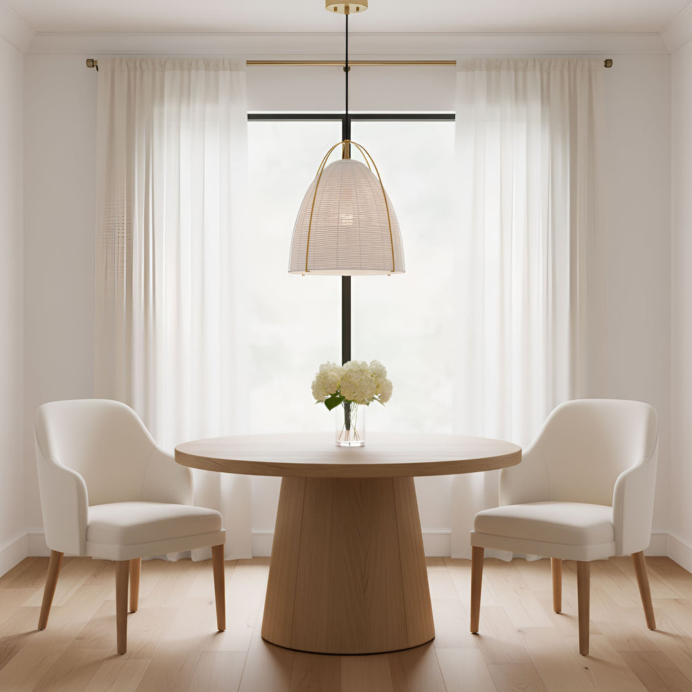 Visual Comfort Studio Canada - GLP1081SB-CLW - One Light Pendant - Norman - Chalk Wicker