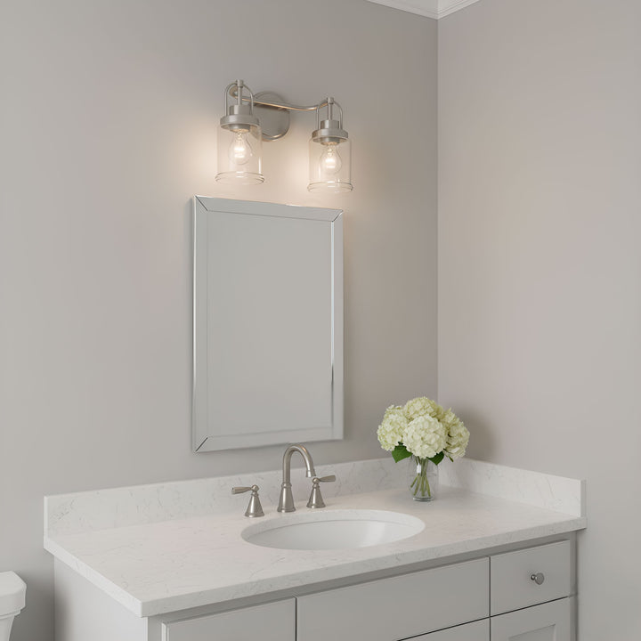 Visual Comfort Studio Canada - GLV1072BS - Two Light Vanity - Anders - Brushed Nickel