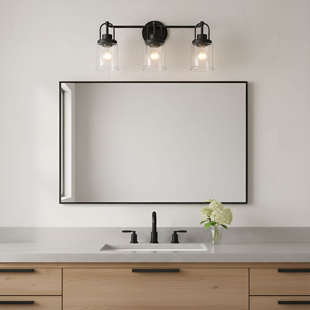 Visual Comfort Studio Canada - GLV1073MBK - Three Light Vanity - Anders - Midnight Black