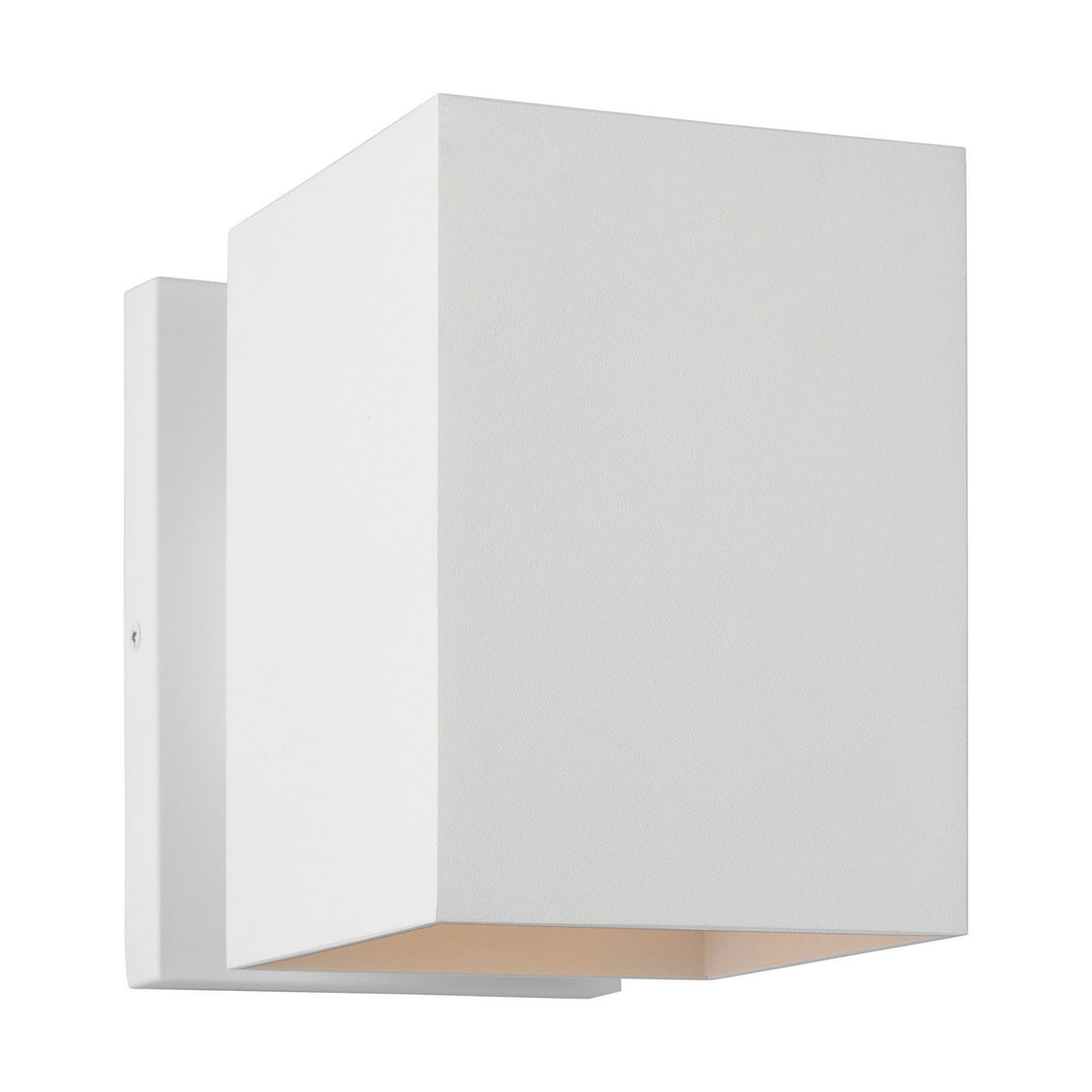 Pohl One Light Wall Lantern in Outdoor Textured White - available from The Lighting Shoppe, trusted by Canadian homeowners