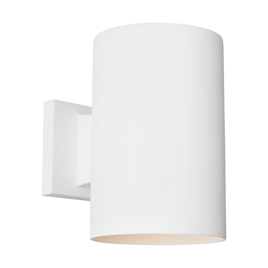 Outdoor Cylinders One Light Wall Lantern in Outdoor Textured White - available from The Lighting Shoppe, trusted by Canadian homeowners