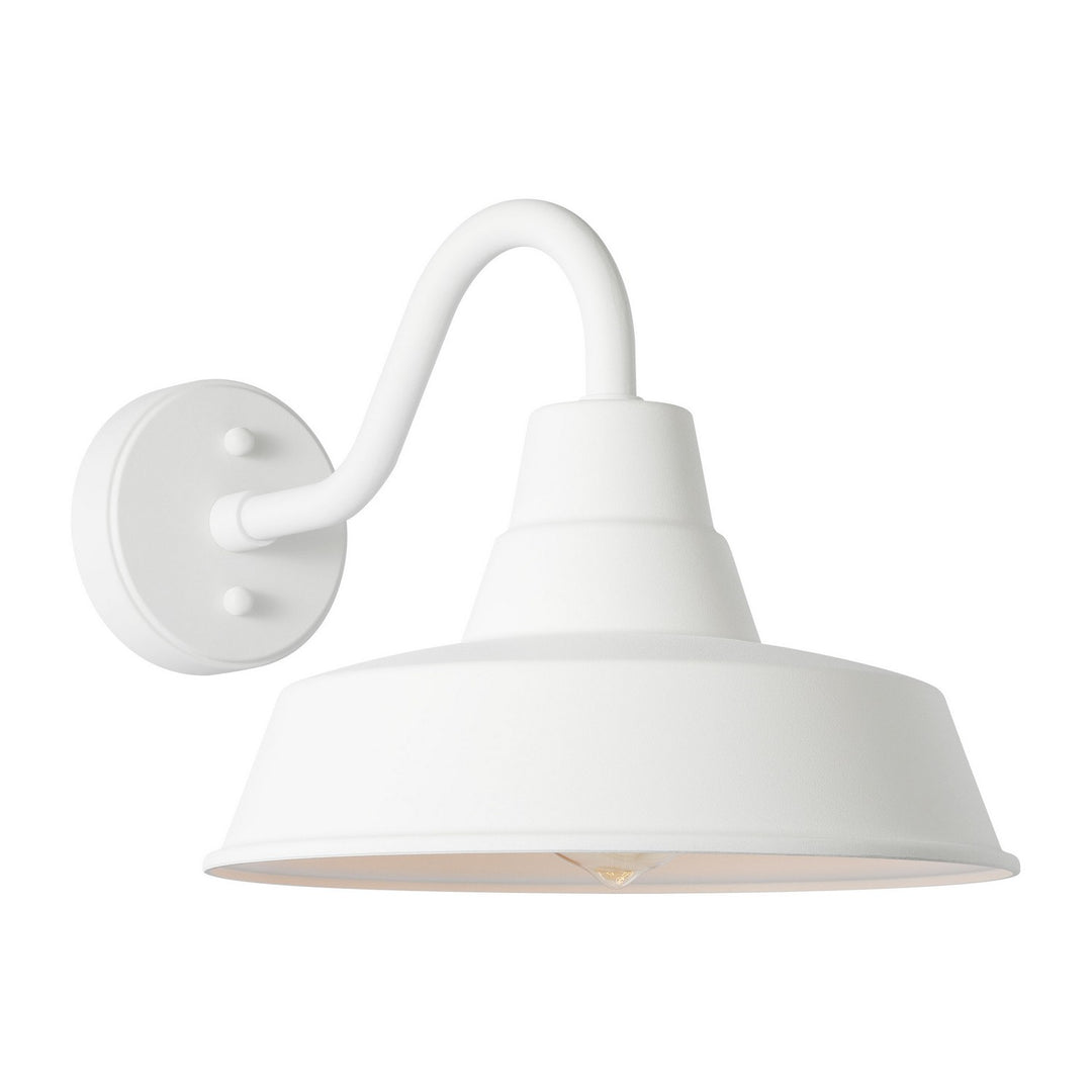 Barn Light One Light Wall Lantern in Outdoor Textured White - available from The Lighting Shoppe, trusted by Canadian homeowners