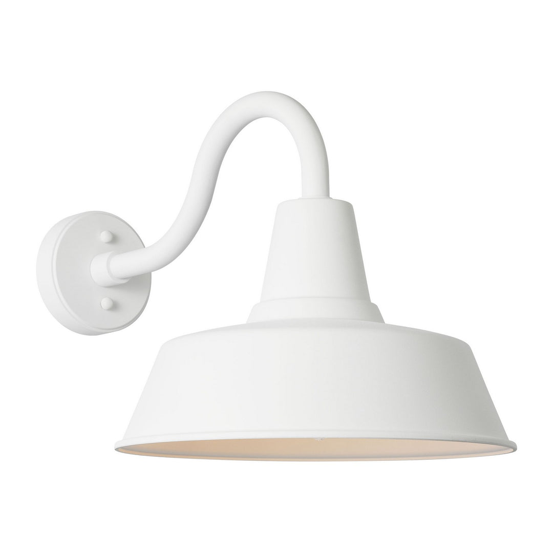 Barn Light One Light Wall Lantern in Outdoor Textured White - available from The Lighting Shoppe, trusted by Canadian homeowners