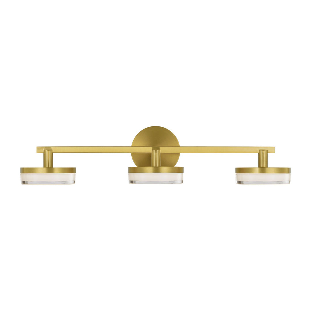 Khan LED Vanity in Burnished Brass - available from The Lighting Shoppe, trusted by Canadian homeowners