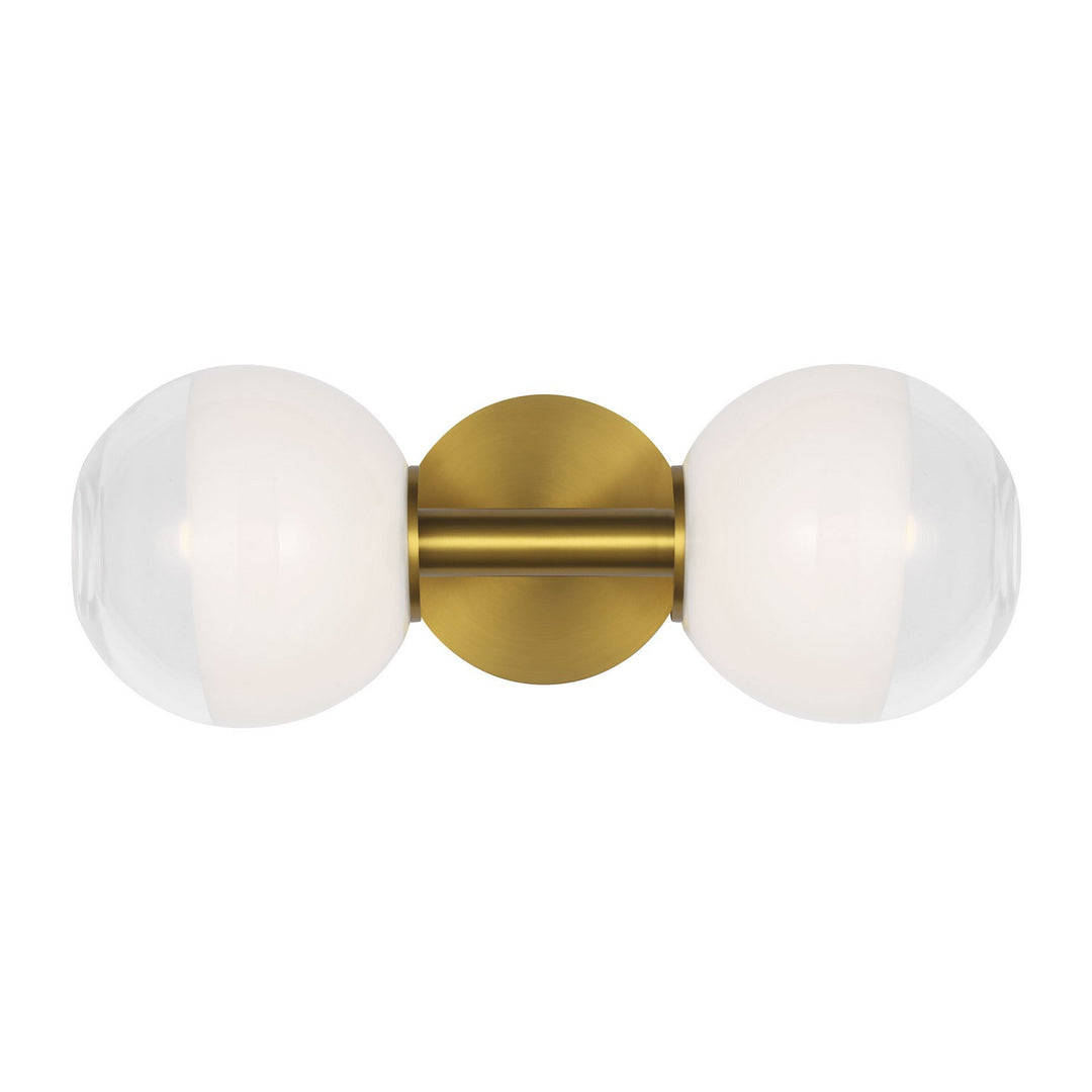 Torian Two Light Wall Sconce in Burnished Brass - available from The Lighting Shoppe, trusted by Canadian homeowners