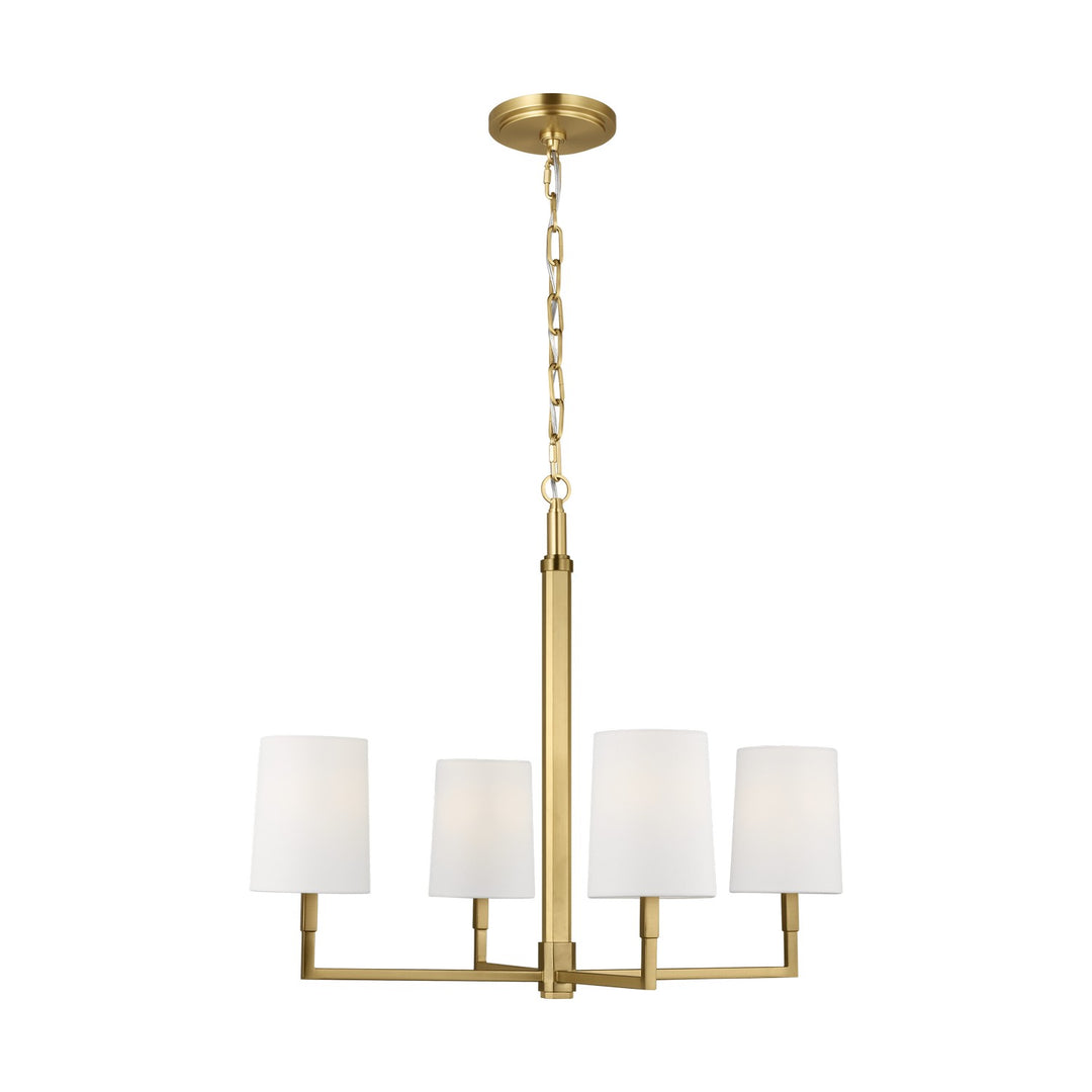 Danica Four Light Chandelier in Burnished Brass - available from The Lighting Shoppe, trusted by Canadian homeowners