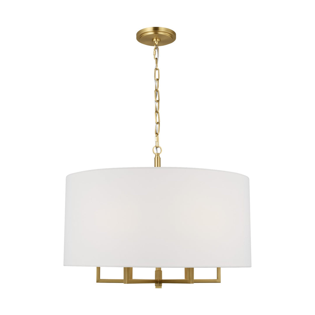 Danica Six Light Chandelier in Burnished Brass - available from The Lighting Shoppe, trusted by Canadian homeowners