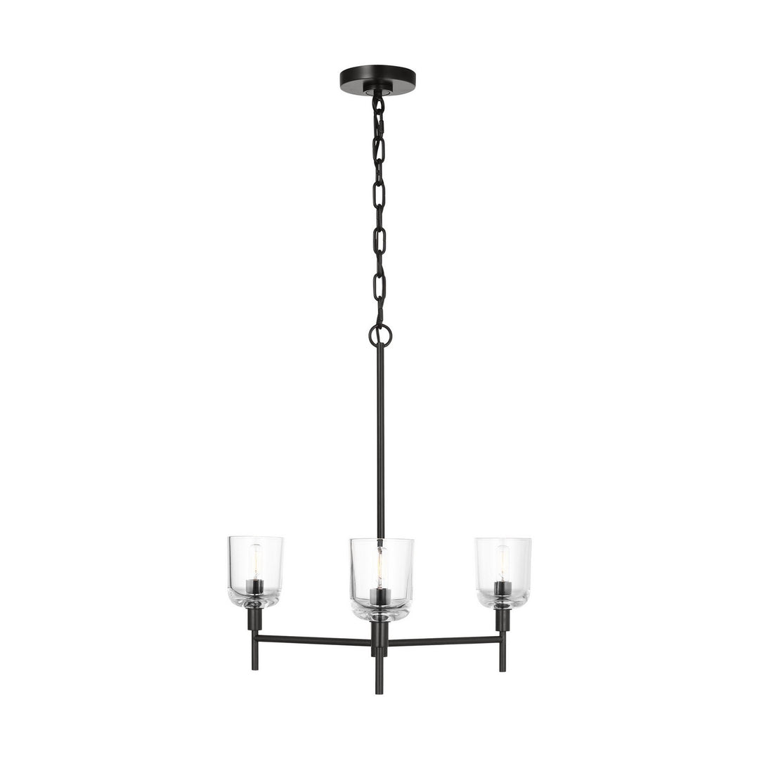 Hartley Three Light Chandelier in Aged Iron - available from The Lighting Shoppe, trusted by Canadian homeowners
